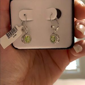 Sterling Silver Peridot Earrings